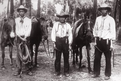 Three Seminole Indians by American Photographer